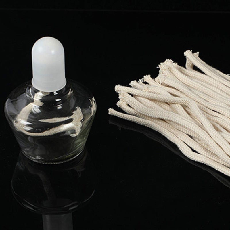 LGEGE Oil Lamp Wicks Burner, Round Cotton Kerosene Burner, Candle Lamp Burner Replacement 20 Pcs 1.34ftï¼ˆ41cm x 0.2"(5mm) - Image 4